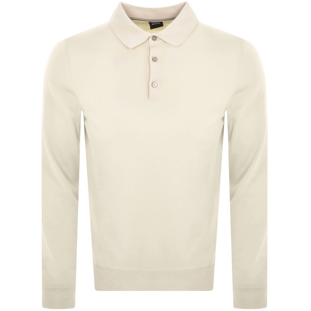 Hugo Boss BOSS Gemello P Polo Knit Jumper Cream